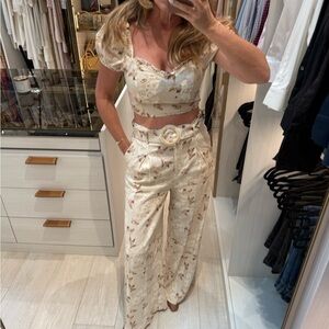 Floral Cream Women's Jumpsuit